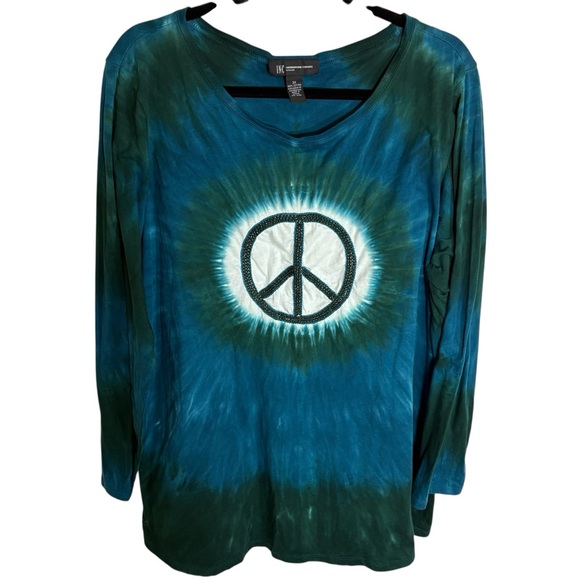 INC International Concepts Blue Graphic Long Sleeve Tee - Picture 8 of 12